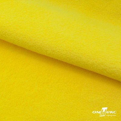 Флис DTY 14-0760, 240 г/м2, шир. 150 см, цвет яркий желтый - купить в Омске. Цена 640.46 руб.