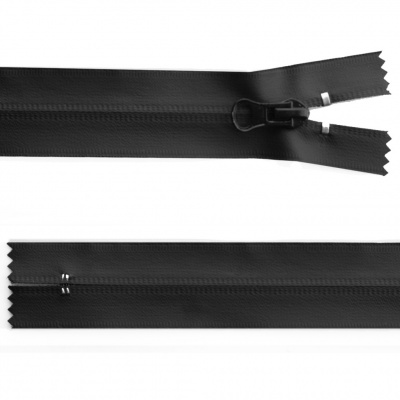 Молния водонепроницаемая PVC Т-7, 18 см, неразъемная, цвет чёрный - купить в Омске. Цена: 21.20 руб.